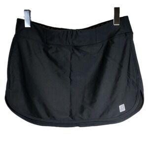 Skirt Sports Cover-Up Skirt Womens Large Black Pull-On Swim Triathlete Race